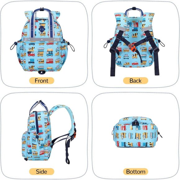Toddler Backpack for Girls Boys 2-4 Mini Diaper Bag Preschool Travel - Picture 8 of 8